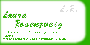 laura rosenzveig business card
